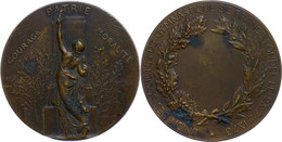 Frankreich, Bronzemedaille (Dm. Ca. 58,50mm, Ca. 94,74g), 1873, Von A. Dubois Und H. Chapu. Av: Eine Säule Bekränzende W - Other & Unclassified