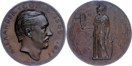 Bronzemedaille (Dm. Ca. 53mm, Ca. 80g), 1877, Von Tautenhayn, Auf Alexander Conze Und Seine Achtjährige Lehrtätigkeit An - Andere & Zonder Classificatie