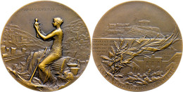 Griechenland, Bronzemedaille (Dm. Ca. 60,20mm, Ca. 101,73g), 1898, Von O. Roty, Ecole Francaise In D'Athènes. Av:  Sitze - Other & Unclassified