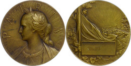 Frankreich, Bronzemedaille (Dm. Ca. 50mm, Ca. 48,22g), O.J., Von Hippolyte Lefebvre. Av: Weibliches Brustbild Nach Links - Andere & Zonder Classificatie