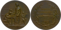 Frankreich, Bronzemedaille (Dm. Ca. 51mm, Ca. 61,14g), 1910, F. Rasumny. Av: Stehende Weibliche Gestalt Mit Mauerkrone V - Other & Unclassified