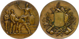 Frankreich, Bronzemedaille (Dm. Ca. 50mm, Ca. 56,46g), O.J., Von A. Rivet. Av: Drei Sportler Vor Thronender Göttin Mit L - Other & Unclassified