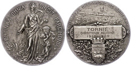 Frankreich, Silbermedaille (Dm. Ca. 38mm, Ca. 21,75g), 1920, Von H. Allouard. Av: Stehende Weibliche Gestalt Von Vorn, D - Andere & Zonder Classificatie