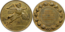Frankreich, Bronzemedaille (Dm. Ca. 50,80mm, Ca. 67,12g), O.J., Von L. Merley. Av: Schwebender Merkur über Globus Nach R - Andere & Zonder Classificatie