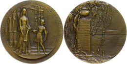 Frankreich, Bronzemedaille (Dm. Ca. 54mm, Ca. 74,15g), 1927, Von By R Grégoire. Av: Stehende Weibliche Gestalt Im Kleid  - Andere & Zonder Classificatie