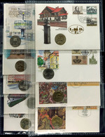 DDR, Lot Von Neun Numisbriefen Mit Jeweils Einer 5 Mark Münze Aus Dem Zeitraum 1978-1990. - Other & Unclassified