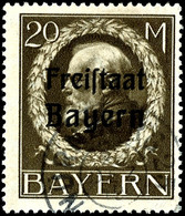 3 Pfg. - 20 M. Freistaat Bayern, Gezähnt, 19 Werte Gestempelt Komplett, Bis Auf 40 Und 75 Pfg. Geprüft Infla, Katalog: 1 - Andere & Zonder Classificatie