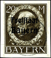 3 Pfg. - 20 M. Freistaat Bayern, Geschnitten, 19 Werte Gestempelt Komplett, Geprüft Infla, Mi. 600.-, Katalog: 152/70B O - Other & Unclassified
