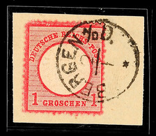 "BERGEN A./D.D." - K1, Klar Und Vollständig Auf DR 1 Gr. Kleiner Schild Auf Briefstück, Tadellos, Katalog: DR 4 BS - Hannover