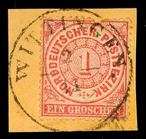 "WITTINGEN" - K2, Klar Und Vollständig Auf Briefstück Mit NDP 1 Gr. Karmin Gezähnt, Katalog: NDP 16 BS - Hannover