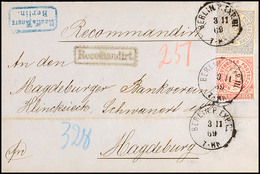 "BERLIN.P.EXP.III 3 11 69" - K1, KBHW 262 (50 Punkte), Klar Auf Reco-Brief 1 U. 2 Gr. Nebst Zacken-Ra1 "Recomandirt." Na - Andere & Zonder Classificatie