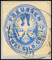 2 Sgr. Ultramarinblau, Farbfrisches Exemplar Mit Seltener Fremdentwertung Mittels Sachsen Bahnpost-K2 "GLAUCHAU-GERA" Au - Other & Unclassified
