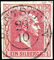 "BENTSCHEN 29.10" Dkr. Fast Voll Und Klar Auf 1 Sgr. Rosa, Voll Bis Breitrandig, Leichte Oxidationsspuren, Katalog: 10a  - Sonstige & Ohne Zuordnung