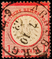 "ARNSBERG 7 10 73" - K2, Zentrisch Auf Kabinettstück DR 1 Gr. Großer Schild, Rücks. Noch Originalgummi, Katalog: DR 19 O - Andere & Zonder Classificatie