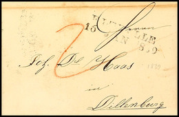 "ELTVILLE 16 JAN 1839" - L2, Feuser 864-4, Auf Austaxiertem Brief Nach Dillenburg (L2 Als Ankstpl). Vollständiger, In Oe - Andere & Zonder Classificatie