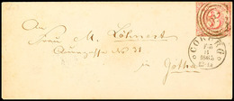 "270" Nebst K1 "COBURG 15 3 1865" Auf Damenbriefkuvert, Als Postbezirksbrief über Eisenach Nach Gotha, Katalog: 32 BF - Andere & Zonder Classificatie