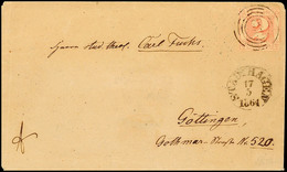 "333" Nebst K1 "STADTHAGEN 17 5 1864" Auf Postvereinsbrief 2 Sgr. II. Ausgabe, (dreiseitig Leicht überrandig, Rechts Etw - Andere & Zonder Classificatie