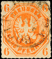 "BOCKENHEIM 7 8 (1867)" - K1 Mit Kopf Stehender Uhrzeit, Auf Preußen 6 Pfg, Kleine Mängel, Katalog: Pr.15 O - Sonstige & Ohne Zuordnung