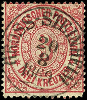 "GROSS-STEINHEIM 20 8 1869" - K1, Luxusabschlag Auf NDP 1 Gr., Kurzer Eckzahn Rechts Unten, Katalog: NDP16 O - Andere & Zonder Classificatie