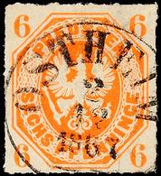 "OSTHEIM 2 12 1867" - K1, Zentrisch Klar Auf Luxusstück Preussen 6 Pfg, Katalog: Pr.15a O - Andere & Zonder Classificatie