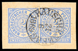 "RAUSCHENBERG 21 6 1869" - K1, Klar Auf Kabinettbriefstück Waager. Paar NDP 2 Gr., Katalog: NDP 5(2) BS - Other & Unclassified