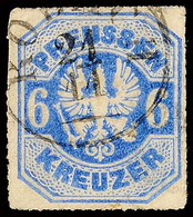 "RODACH 21/11" (1867) - K1, Auf Preussen 6 Kr., Leichte Mängel, Katalog: Pr.25a O - Andere & Zonder Classificatie