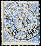 "SCHALKAU 16 10 1868" - K2, Zentrisch Klar Auf Farbfrischer NDP 7 Kr., Winzig Helle Stellchen, Katalog: NDP10 O - Other & Unclassified