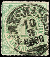 "WERNSHAUSEN 10 3 1868" - K1, Auf NDP 1 Kr., Katalog: NDP 7 O - Other & Unclassified