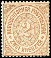 2 Kreuzer Orange, Farbfrisches Kabinettstück, Tadellos Ungebraucht, Katalog: 20 * - Other & Unclassified