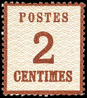 2C. Rotbraun, Spitzen Nach Oben, Postfrisch, Verkürzte Zähne, Fotobefund Mehlmann BPP, Mi. 170,-, Katalog: 2Ia ** - Andere & Zonder Classificatie