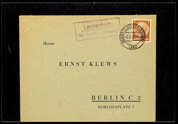 "Lanzenhain / über Herbstein (Oberhessen)", Auf Drucksachenbrief 1936 Nach Berlin  BF - Sonstige & Ohne Zuordnung