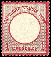 1 Gr. Großer Brustschild, Tadellos Ungebraucht, Sehr Gut Gezähnt, Geprägt Und Zentriert, Gepr. Krug BPP, Mi. 100.-, Kata - Andere & Zonder Classificatie