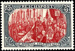 5 M. Reichspost, Type II, Postfrisch, Tadellos, Geprüft Pfenninger, Fotoattest Jäschke-L. BPP, Mi. 1.800.-, Katalog: 66I - Other & Unclassified