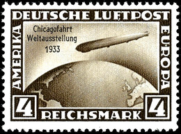 4 Reichsmark Chicagofahrt, Tadellos Postfrisch, Gepr. Schlegel A. BPP, Mi. 300.-, Katalog: 498 ** - Andere & Zonder Classificatie