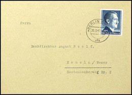 1 Pfg Bis 5 Mark Hitler (Markwerte In A-Zähnung) Auf Zehn Briefumschlägen Mit Ersttagsstempel "BERLIN SW 68 Vfs 1.8.41"  - Other & Unclassified