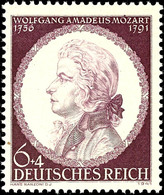 6 Pfg "150. Todestag Von Wolfgang Amadeus Mozart", Plattenfehler II, Tadellos Postfrisch, Mi. 70.-, Katalog: 810II ** - Andere & Zonder Classificatie