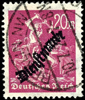 20 Mk. Arbeiter, Liegendes Wz., Gest. BERLIN 10.7.23, Kurzbefund Tworek BPP: "echt Und Einwandfrei", Mi. 190,-, Katalog: - Andere & Zonder Classificatie