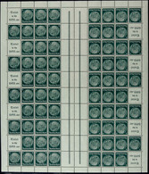6 Pfg Hindenburg Schwarzgrün, Postfrischer Bogen, Unsigniert, Tadellos, Mi. 400.-, Katalog: MHB49.2 ** - Andere & Zonder Classificatie