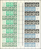 Hindenburg 1939, 1+4+5+6 Pfg Markenheftchenbogen Komplett Postfrisch, Senkrecht Mittig Gefaltet, Mi. 500.-, Katalog: MHB - Andere & Zonder Classificatie