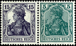 Germania 1913 - 1920, Alle Zusammendrucke Aus Genannten Heftchen Kpl., Tadellos Ungebraucht, Mi. 1.900.-, Katalog: W5/14 - Andere & Zonder Classificatie