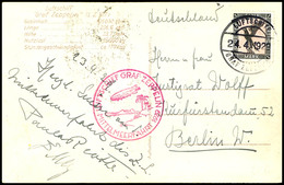 1929, Mittelmeerfahrt, Bordpost Vom 24.4. Bis Sevilla, Fotokarte Mit 1 M. Adler Und Grußtext Eines Passagiers Nach Berli - Andere & Zonder Classificatie