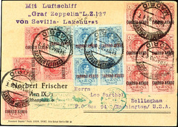 1930, Südamerikafahrt Spanische Post, Karte Bis Lakehurst., Katalog: 58B BF - Andere & Zonder Classificatie