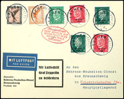 1930, Landungsfahrt Nach Lachen, Auflieferung Lachen Bis Friedrichshafen, Vordruckbrief Mit Bunter Frankatur, Pracht, Ka - Andere & Zonder Classificatie