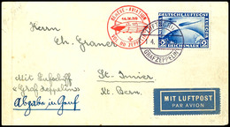 1930, Landungsfahrt Nach Genf, Bordpost Vom 14.9., Brief Mit 2 M. Südamerikafahrt Und Rotem Postsonderstempel, Adressier - Andere & Zonder Classificatie