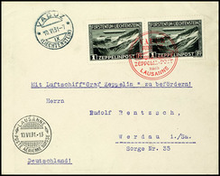 1931, Fahrt Nach Vaduz-Lausanne, Brief Aus VADUZ IX. 10.VI. Mit Waagerechtem Paar 1 Fr. Zeppelin Und Allen Stempeln Nach - Andere & Zonder Classificatie