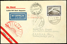 1931, Polarfahrt, Bordpostbrief Bis Malygin, Nach Moskau, Katalog: 119C BF - Andere & Zonder Classificatie