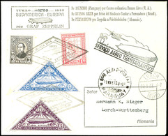 1932, 1. Südamerikafahrt, Paraguayische Post, R-Brief Nach Lorch., Katalog: 141 BF - Andere & Zonder Classificatie
