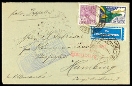 1933, 5. SAF, Brasilianische Post, Brief Mit Blauem Bestätigungsstempel, Katalog: Si.227A BF - Sonstige & Ohne Zuordnung