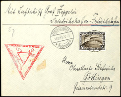 1933, Chicagofahrt, Auflieferung Friedrichshafen, Rundfahrt Bis Friedrichshafen, Brief Mit 4 RM. Chicagofahrt Von "GÖTTI - Sonstige & Ohne Zuordnung