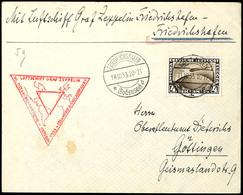 1933, Chicagofahrt, Auflieferung Friedrichshafen, Rundfahrt Bis Friedrichshafen, Brief Mit 4 RM. Chicagofahrt Von "GÖTTI - Sonstige & Ohne Zuordnung
